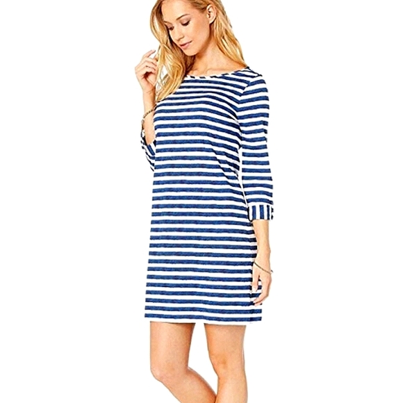 Lilly Pulitzer Dresses & Skirts - Lilly Pulitzer Marlowe Dress in Bright Navy Positano Stripe